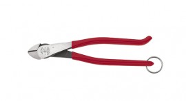 Klein Tools D248-9STT Ironworker's High Leverage Diagonal Cutting Pliers, tether ring, 8"-