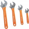 Klein Tools D5074 Extra-Capacity Adjustable Wrenches, 4-Piece-