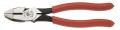 Klein Tools HD2000-9NE Heavy-Duty Lineman's Pliers, Thicker-Dipped Handle-