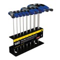 Klein Tools JTH68M Journeyman 8-Piece T-Handle Hex Key Set with stand, metric, 6"-