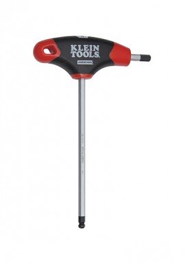 Klein Tools JTH6E13BE Journeyman Ball End Hex Key with T-handle, 0.25&quot;, 6&quot; blade-