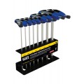 Klein Tools JTH98M Journeyman 8-Piece T-Handle Hex Key Set with stand, metric, 9"-