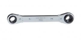 Klein Tools KT223X4 Lineman's Ratcheting 4-in-1 Box Wrench, 12 points-