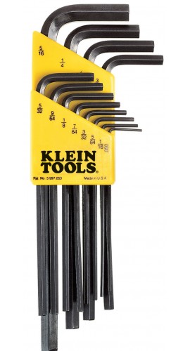 Klein Tools LLK12 L-Style Hex Key Caddy Set, 12 pieces-