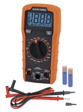 Klein Tools MM325 Digital Multimeter, Manual-Ranging, 600V-