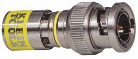 Klein Tools VDV813-607 Universal BNC Compression Connectors for RG6-R6Q cables, 10-pack-