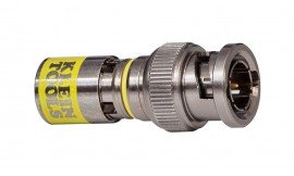 Klein Tools VDV813-613 Universal BNC Compression Connectors, RG6 and RG6 Q, 35-pack-