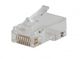 Klein Tools VDV826-702 Pass-Thru Modular Data Plugs, Cat5e, 50-pack-