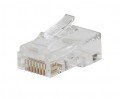 Klein Tools VDV826-763 Pass-Thru Modular Data Plugs, CAT6, 200-pack-