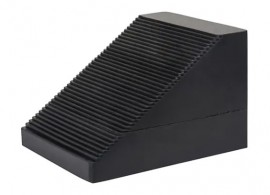 KLETON KI252 Wheel Chock, 10-5/8" x 8-5/8" x 7", Black-