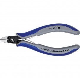 Knipex 79 12 125 Precision Electronics Diagonal Cutters, 5", for hard wire-