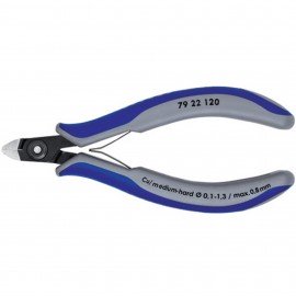 Knipex 7922120 Precision Electronics Diagonal Cutters, 4-3/4", flush cutting-