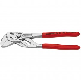 KNIPEX 86 031 80 Adjustable Plier Wrench, 7", plastic coated handles-