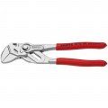 KNIPEX 8603180 Adjustable Plier Wrench, 7", plastic coated handles-