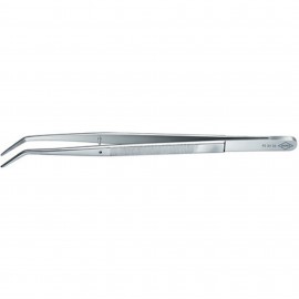 Knipex 923436 Precision Tweezers, 6", 45&amp;deg; angle with centering pin-