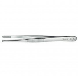 Knipex 92 64 43 Precision Tweezers, 4-&amp;frac34;", blunt tips-