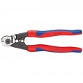Knipex 9562190 Wire Rope Shears, 7.5", with crimping dies-
