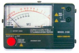 Kyoritsu 3166 Analog Insulation Tester, 1000V-