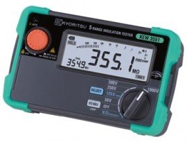 Kyoritsu 3551 Digital Insulation Resistance Tester, 6 ranges-