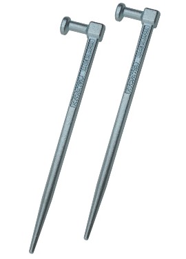 Kyoritsu 8041 Auxiliary Earth Spikes for the 4105DL/6516/6516BT, 8.46 x 1.6&amp;quot;-
