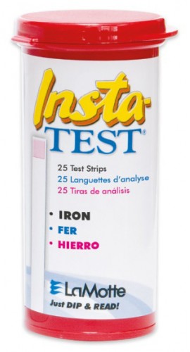 LaMotte 2935-G Insta-TEST Iron Test Strips, 0 to 5 ppm, 25-pack-