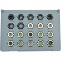 Lang Tools 2599 Spindle Thread Restorer Die Set, 20-piece-