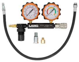 Lang Tools CLT-2PB Cylinder Leakage Tester, 0 to 100 psi, with 2 gauges-