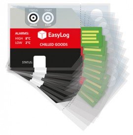 Lascar EL-PDF-1-001 PK10 EasyLog Chilled Goods Data Logger, 10 pack-