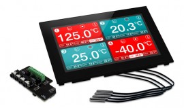 Lascar EL-SGD 70-ATP EasyLog 4-Channel Temperature Data Logger, 7&amp;quot; display-