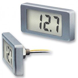 Lascar EMV 1200 2-Wire LCD Voltmeter with Single-Hole Mounting, 3 Digit-