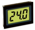 Lascar SP 5-1200-BL Splash-Proof Ultra Low Profile LCD Voltmeter, 4 to 25 V DC-