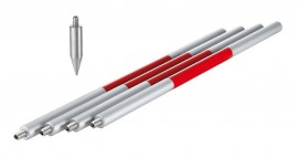 Leica 642106 GLS115 Mini Reflector Pole, 5' H-