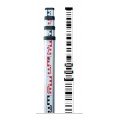 Leica 741882 GSS111 Dual-Face Aluminum Leveling Staff, 16.4&#039;, cm-graduation-