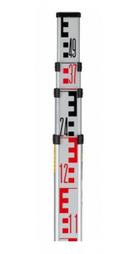 Leica 743420 CLR104  Telescopic Level Staff, 16.4', 5 sections-