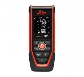 Leica Disto D2-2 Laser Distance Meter, red, 492'-