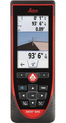 Leica DISTO S910 SmartBase Laser Distance Meter with Bluetooth, 300m-