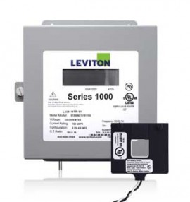 Leviton 1K120-2W VerifEye Series 1000 1P/2W Indoor Submeter Kit with Split-Core Current Transformer, 120 V, 200 A-