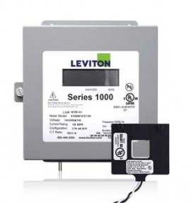 Leviton 1K277-8W VerifEye Series 1000 1P/2W Indoor Submeter Kit with Split-Core Current Transformer, 277 V, 800 A-