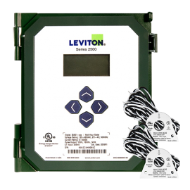 Leviton S2500 VerifEye® Series Submeter Kit with 2 x 200A solid core CTs, 120 to 480 V AC, pulse-modbus-