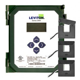 Leviton 25B01-S04 VerifEye Series 2500 Kit, 25B01 meter with 3 CTV04-KD1 Split Core CTs - 400A-