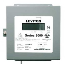 Leviton 2N208-21 VerifEye Series 2000 3PH/4W Indoor 3-Element Meter, 120/240/208 V, 200 A-