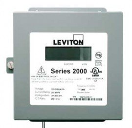 Leviton 2N208-81 VerifEye Series 2000 3P/4W Indoor 3-Element Meter, 120/240/208 V, 800 A-