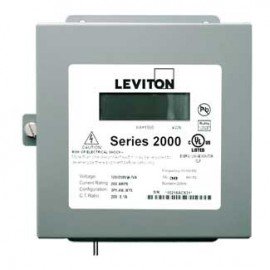 Leviton 2N480-2D VerifEye Series 2000 3P/4W Indoor 3-Element Demand Meter, 277/480 V, 200 A-