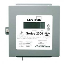 Leviton 2N480-8D VerifEye Series 2000 3P/4W Indoor 3-Element Demand Meter, 277/480 V, 800 A-