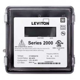 Leviton 2R480-11 VerifEye Series 2000 3PH/4W Outdoor 3-Element Meter, 277/480 V, 100 A-
