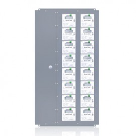 Leviton 2X414-CFG Extra Large Series 2000 MMU Multiple Meter Units, 277/480V, 14 Three Element Meters-