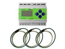 Leviton 4DUBM-24R Din-Rail Series 4100 Universal Voltage Bi-Directional 3-Phase 3W/4W BACnet MS/TP Meter Kits 24" Rogowski CTs Included-