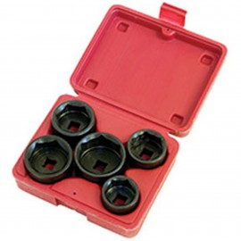 Lisle 13300 Oil Filter Socket, 5-piece, 3/8" drive-