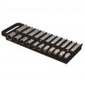 Lisle 40990 Magnetic Socket Holder, ½", black-