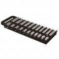 Lisle 40990 Magnetic Socket Holder, ½", black-